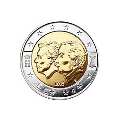 2 Euro herdenkingsmunt België 2005 "Economische unie België/Luxemburg"...