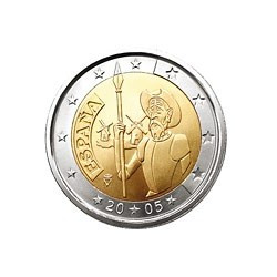 2 Euro herdenkingsmunt Spanje 2005 "Don Quichote" (UNC)
