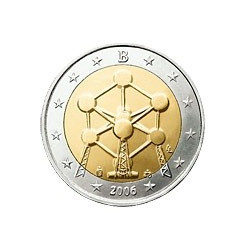 2 Euro herdenkingsmunt België 2006 "Atomium" (UNC)