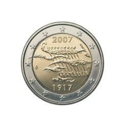 2 Euro herdenkingsmunt Finlande 2007 "90 jaar onafhankelijkheid" (UNC)