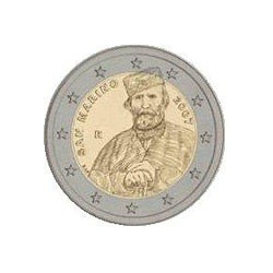 Pièce 2 euro commémorative Saint-Marin 2007 "Garibaldi" (BU dans blister)