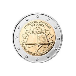 2 Euro herdenkingsmunt Duitsland 2007 "Verdrag Rome 5 deelstaten (5x€2)"...