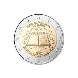 2 Euro herdenkingsmunt Oostenrijk 2007 "Verdrag Rome" (UNC)