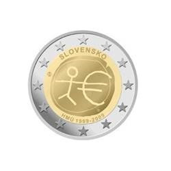 Pièce 2 euro commémorative Slovaquie 2009 "Union économique et...
