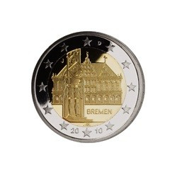 2 Euro herdenkingsmunt Duitsland 2010 "Bremen 5 deelstaten" (UNC)