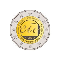 2 Euro herdenkingsmunt België 2010 "Voorzitterschap EU-Raad" (UNC)
