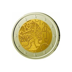 Pièce 2 euro commémorative Finlande 2010 "150 ans monnaie Finlandaise"...