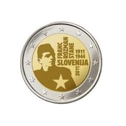 Pièce 2 euro commémorative Slovénie 2011 "100e anniversaire de la...