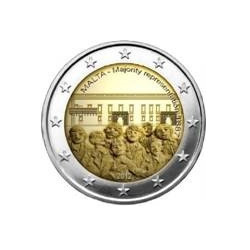 Pièce 2 euro commémorative Malte 2012 "1887 Majorité au conseil des...