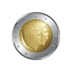 2 Euro herdenkingsmunt Nederland 2014 "Afscheid van koningin Beatrix" (UNC)