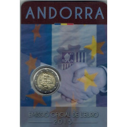 Pièce 2 euro commémorative Andorre 2015 "25 éme anniversaire de la...