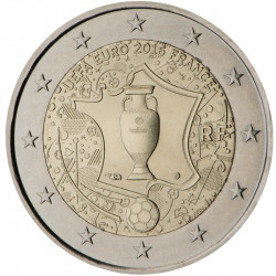 Pièce 2 euro commémorative France 2016 "Championnat d'Europe de Football...