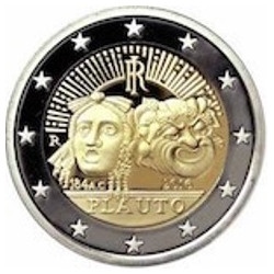 2 Euro herdenkingsmunt Italië 2016 "2200e verjaardag dood Plautus" (UNC)