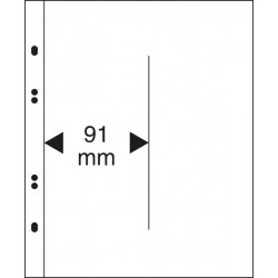 LINDNER pak (10) transparante bladen Multi Collect 2 Vak vertikaal (91 mm.)