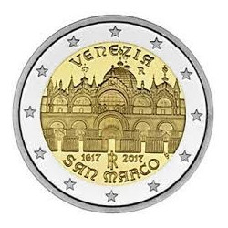 Pièce 2 euro commémorative Italie 2017 "San-Marco à Venise" (UNC)