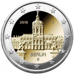 2 Euro herdenkingsmunt Duitsland 2018 "Berlijn deelstaat A" (UNC)
