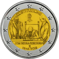 2 Euro herdenkingsmunt Italië 2018 "grondwet" (UNC)