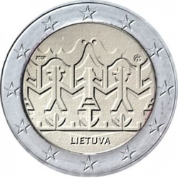 2 Euro herdenkingsmunt Litouwen 2018 "Volksdans" (UNC)