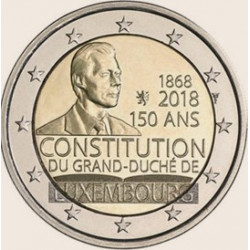 Pièce 2 euro commémorative Luxembourg 2018 "150 ans constitution" (UNC)