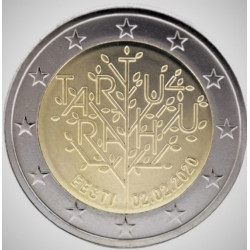 2 Euro herdenkingsmunt Estland 2020 "Verdrag van Tartu" (UNC)