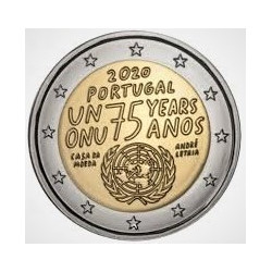 Pièce 2 euro commémorative Portugal 2020 "75 Ans Nations Unies (ONU)" (UNC)