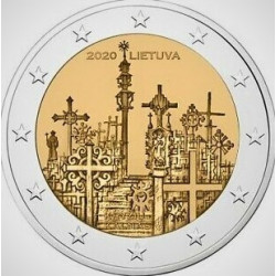 Pièce 2 euro commémorative Lituanie 2020 "Colline des Croix" (UNC)