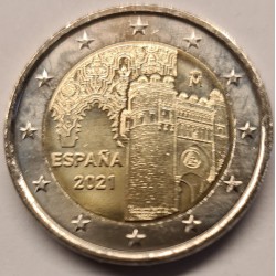 Pièce 2 euro commémorative Espagne 2021 "Toledo" (UNC)