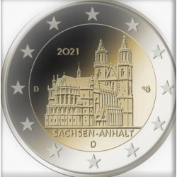 Pièce 2 euro commémorative Allemagne 2021 "Sachsen-Anhalt Magdebourg...