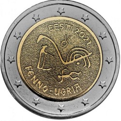 Pièce 2 euro commémorative Estonie 2021 "Finno Ugric People" (UNC)