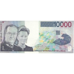 Billet de banque Belgique 10000 franc Albert & Paola
