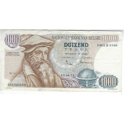 Billet de banque Belgique 1000 franc Mercator