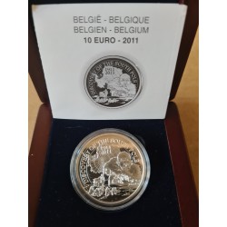 Pièce 10 euro commémorative Belgique 2010 "Discovery of the South Pole"...
