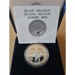 Pièce 10 euro commémorative Belgique 2010 "Museum central Africa...