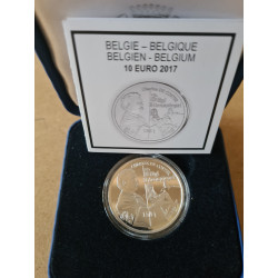 Pièce 10 euro commémorative Belgique 2017 "Tijl Uilenspiegel" en argent...