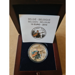 10 Euro herdenkingsmunt België 2010 "Django Reinhardt" in zilver (Ag 0,925)