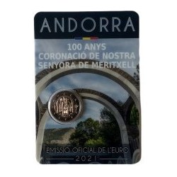 Pièce 2 euro commémorative Andorre 2021 "Meritxell" (BU)