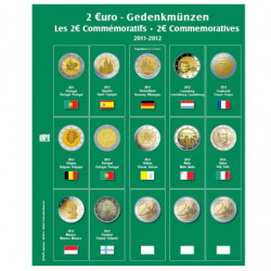 SAFE feuille pré-imprimée pour pièces 2 € N°9 (Portugal 2011-Luxembourg...