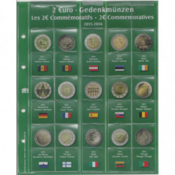 SAFE voordrukblad voor 2€ munten blad N°16 (2016 deel 1)