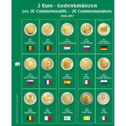 SAFE voordrukblad voor 2€ munten blad N°18 (2016-2017)
