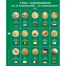 SAFE voordrukblad voor 2€ munten blad N°19 (2017)