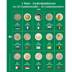 SAFE voordrukblad voor 2€ munten blad N°21 (2018)