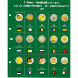 SAFE voordrukblad voor 2€ munten blad N°23 (2019)