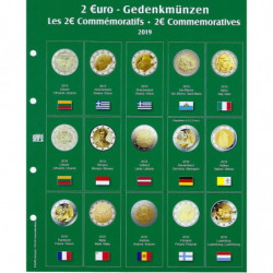 SAFE voordrukblad voor 2€ munten blad N°24 (2019)