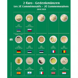SAFE voordrukblad voor 2€ munten blad N°25 (2019-2020)