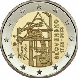 Pièce 2 euro commémorative Slovaquie 2022 "Machine à vapeur" (UNC)