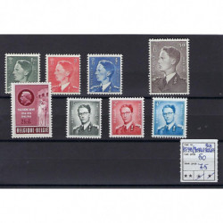 Postzegel België OBP 879A-908-909-11-922-24