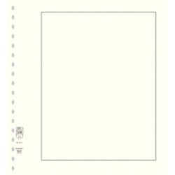 LINDNER pak (10) blanco bladen in wit karton met zwarte kaderlijn