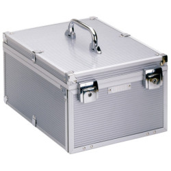LINDNER valise box en alu pour 8 box monnaies (hauteur 20 mm.) ou 4 box...