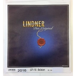 LINDNER supplement pour timbres-poste Belgique 2016