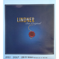 LINDNER supplement feuilles pour timbres-poste Belgique carnets 2017